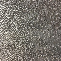 Metalier liquid metal silver in stingray pattern