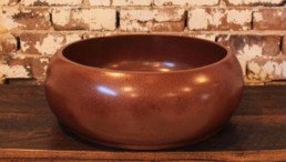 Metalier liquid metal drak copper bowl