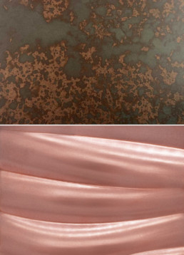 Copper liquid metal; decorative metal coating; metal veneer