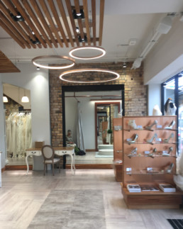 salmon copper liquid metal; bridal studio; elegant metal veneer;