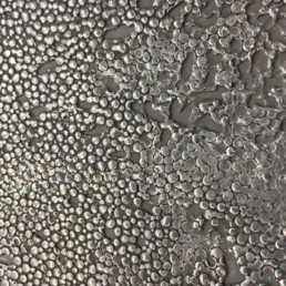 Nickel silver, stingray pattern. Metalier liquid metal, metal veneer