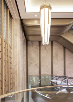 Liquid metal; Harrods escalators; champagne gold liquid metal; decorative metal coating; metal veneer