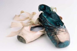 Metalier liquid metal bronze ballet shoes