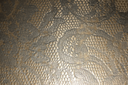 Metalier liquid metal bronze lace