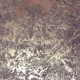 Metalier liquid metal copper texture with black wax