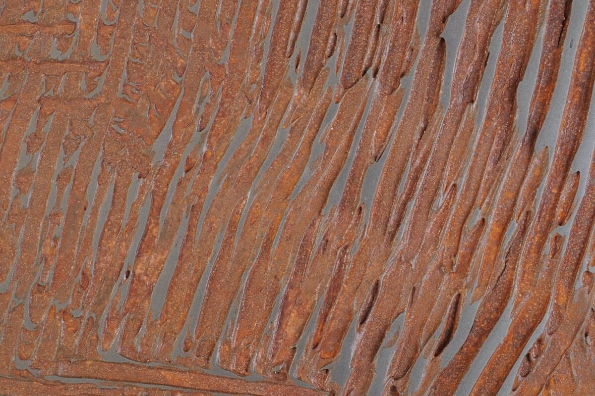 Metalier's iron rust in the transition pattern