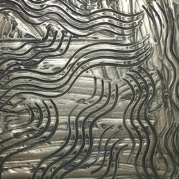 Metalier liquid metal gunmetal bronze, high-polished swirl