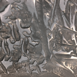 Metalier liquid metal rose gold heavy texture with black wax