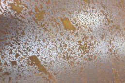 Metalier liquid metal copper and iron mix: Mars sand