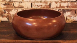 Metalier liquid metal drak copper bowl