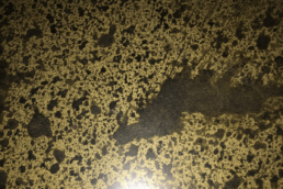 Metalier liquid metal gold with black patina