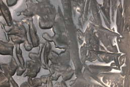 Metalier liquid metal rose gold heavy texture with black wax