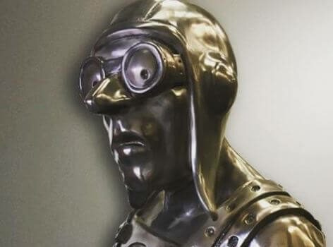 Dr Gloom; Metalier liquid metal; why liquid metal; bronze on polystyrene; metal veneer, film industry; decorative metal coatings;