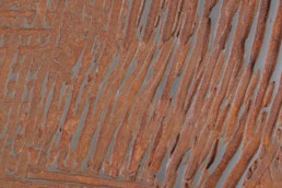 Metalier's iron rust in the transition pattern