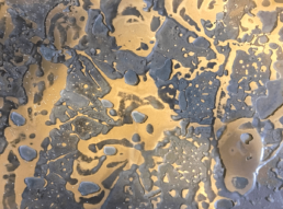 Metalier liquid metal smoky bronze with gold patina