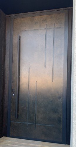 Liquid Metal Australia - smoky bronze patinated aged antiqued door