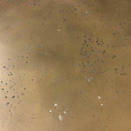 Gold Moonrock, black wax, Metalier liquid metal, metal veneer